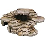 Penn-Plax Shale Step Ledge and Cave Hide-Out Medium Aquarium Resin