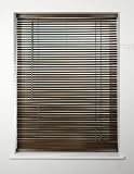 Dark Teak - REAL HARDWOOD Wood / Wooden Venetian Blind / Blinds - 180x160cm