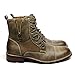 Ferro Aldo Mens HIGH Ankle Boots Military Combat Style LACE UP Zippered Shoes MFA-808561 / Brown