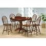 FREESHIPPING! 5pc Solid Wood Counter Height Dining Table and Windsor Bar Stools Set