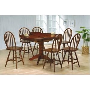FREESHIPPING! 5pc Solid Wood Counter Height Dining Table and Windsor Bar Stools Set by