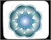 Mouse Pad with motif, pattern, decorative, design, blue, star, floral, China, Asia