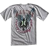 HURLEY FLIGHT S/S TEE HEATHERGRY L