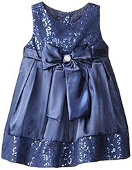 Girls Polyester/Satin Sweetheart  Sequined Jeweled Lace-Up Banding Sleeveless  Dress With a Bow(s)