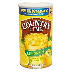 Country Time Lemonade Drink Mix, (Makes 34 Quarts) 82.5-Ounce Canisters (Pack of 2 )