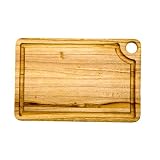 Proteak 12 by 8 by 1 2-Inch Rectangle Cutting Board with Corner Hole and Juice Canal by Proteak Renewable Forestry