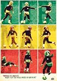 (24x36) Bob Marley (Playing Soccer) Music Poster Print