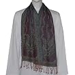 Wool Scarves Mens Winter Clothes Jacquard Design 12 x 60 inches