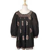 Copper Print Stud Yoke Blouson (Petite, Tall & Misses Sizes XS-3X)
