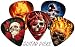 Skulls Full Colour Premium Guitar Picks x 5 Medium 0.71