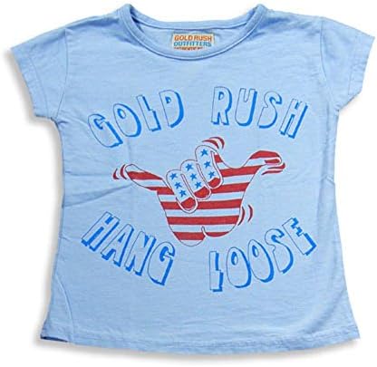 Gold Rush Outfitters - Little Girls's Cap Sleeve T-Shirt, Sky Blue 17190-5