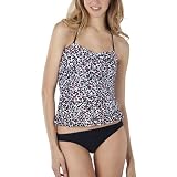 51bMLQPampL. SL160  Xhilaration® Juniors Animal Print Tankini Swim Top   Black/Pink