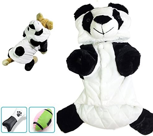 PetPiper Puppy Funny Halloween Costumes for Dogs Small, Dog Costumes Panda Fashion Style Winter Hoodie in Fall, Winter (S)