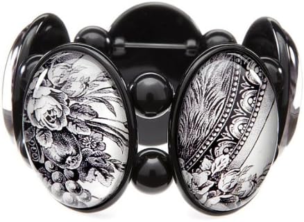 Joolz Hayworth Toile Multi-Joolz Stretch Bracelet in Black