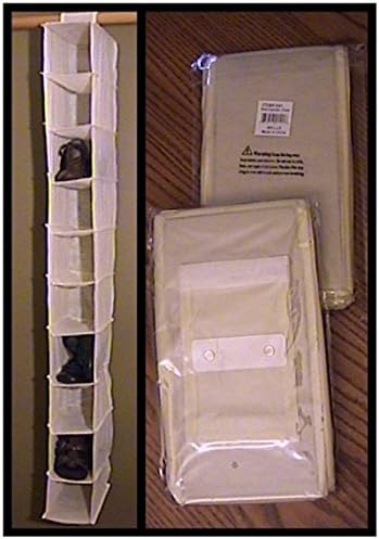 NEW IP 10 pair hanging shoe, T shirt, socks, closet organizer