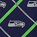 Seattle Seahawks Ties Silver Line Mens Silk Neckties