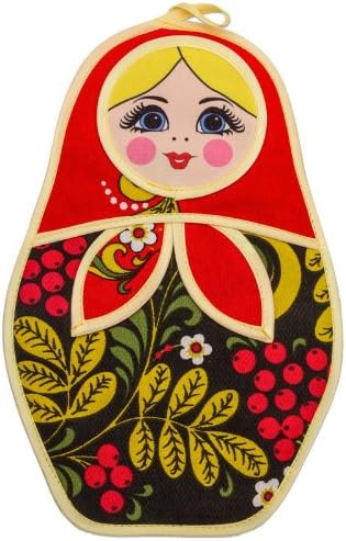 Potholder "Khokhloma Matryoshka / Nesting Doll"