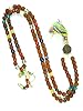 Yoga Mala Seven Chakra Stone Hindu Mala Prayer Bead Meditation OM Pendant Necklace