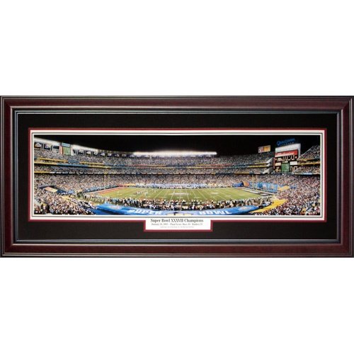 Tampa Bay Buccaneers (Super Bowl XXXVII Champions) Deluxe Framed Panoramic Photo