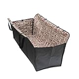 【ノーブランド品】ペット用ドライブ防水シート カーシートペット 犬セーフ安全トラベルハンモックカバー/マット/毛布 お子様やペットが汚してもこれで安心 ボックスタイプ コーヒー