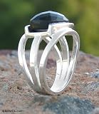 Onyx ring, 'Charming' 8.0 (US Ring Size)