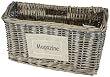 Candlelight Willow Magazine Rack, Grey Wash