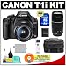 Canon EOS Rebel T1i 15.1MP Digital SLR Camera (Black) with Canon EF-S 18-55mm IS + 75-300mm f/4-5.6 III Lens + 8GB Card + LP-E5 Battery + Case + Accessory Kit