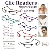 Clic Readers- Reading Glasses - Eye Wear Strength 2.50, Red