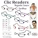 Personal Health Care : Clic Readers- Reading Glasses - Eye Wear Strength 2.50, Blond Tortoise