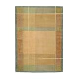 7X9 Contemporary Wool Hand Knotted Green Area Rug 7X9 Contemporary Wool Hand Knotted Green Area Rug