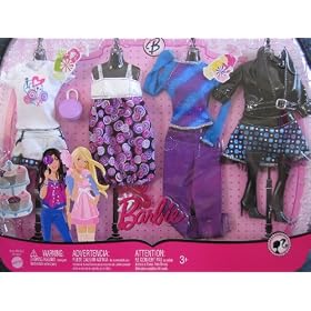 Barbie Fashions Clothes - 12+ Pieces Fashions and Acessories (2009) by Barbie