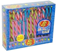 Jelly Belly (Tutti Fruitti, Blueberry, & Watermelon) Candy Canes 12ct.