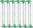 Set of 12 Large 10" Galvanized Steel Tent Peg Stake Nail with T-Top - Heavy-Duty 8mm Diameter