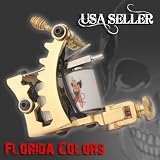 Custom Gold Plated Tattoo Machine Shader or Liner Custom Picture 10 Wrap Coil