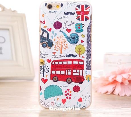 iPhone 6 Plus Case, OrangePlus ® iPhone 6 Plus Colored Series Protective Case [Scratch-Resistant] Translucent Hard Back Cover for iPhone 6 Plus 5.5 inch (London)