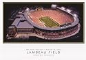 The New Lambeau Field (The First Kickoff) Sports Poster Print - 18" X 25"