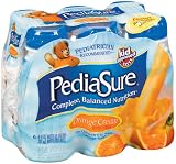 PediaSure Nutrition Drink, Orange Cream, Case of 24 Bottles- each 8 Fluid Ounces