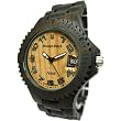 Tense Mens Natural Dark Sandalwood Sports Hypoallergenic Wood Watch G4100D ANLF