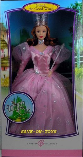 Childrens Toyshop  Toys : Barbie - Glinda The Good Witch Wizard of Oz Doll - 2006 Collector Pink Label