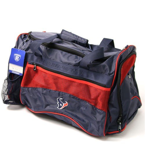 Reebok Large "On Field" Gym/Duffle Bag - Houston Texans (24"w x 14"d x 14"h) - Includes Padded Shoulder Strap