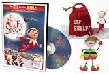 An Elf's Story DVD with Elf on the Shelf Figurine in Velvet Pouch and Elf Ornament Gift Set