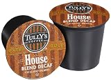 Tullys Coffee Decaffeinated House Blend, K-Cup Portion Pack for Keurig K-Cup Brewers 24-Count