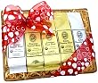 Valentine Ribbon Kona Hawaiian Coffee Sampler Gift Basket, Ground Coffee, Brews 60 Cups