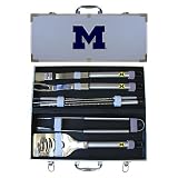 Michigan Wolverines 8pc. BBQ Set w/Case - NCAA College Athletics - Fan Shop Sports Team Merchandise