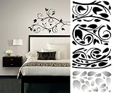 RoomMates Scroll Branch Foil Leaves Peel & Stick Wall Decals