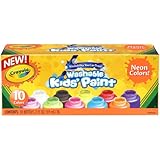 Crayola Washable Kid's Neon Paint Set, 2-Ounce