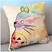 My Neighbor Totoro Cotton Linen Throw Pillow Case Chinchilla Decorative Cushion Cover tt3