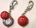 Basketball Watch w/Keychain Clip Pocket Clock
