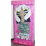Ken Clothes Barbie Fashion Fever Outfit Jacket Tan Shirt & 
Multi-Colored Shorts with Accessories