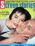SCREEN STORIES Magazine, DECEMBER 1956, with NATALIE WOOD and TAB HUNTER on the cover.  Scarce.  Inside we have portraits/articles on Elvis Presley and his first film LOVE ME TENDER, Clark Gable, story on TEN COMMANDMENTS with Charlton Heston (see addl ph